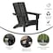 Flash Furniture Black Adirondack Patio Chairs with Cupholder, 4PK 4-LE-HMP-1045-10-BK-GG - alternate 7